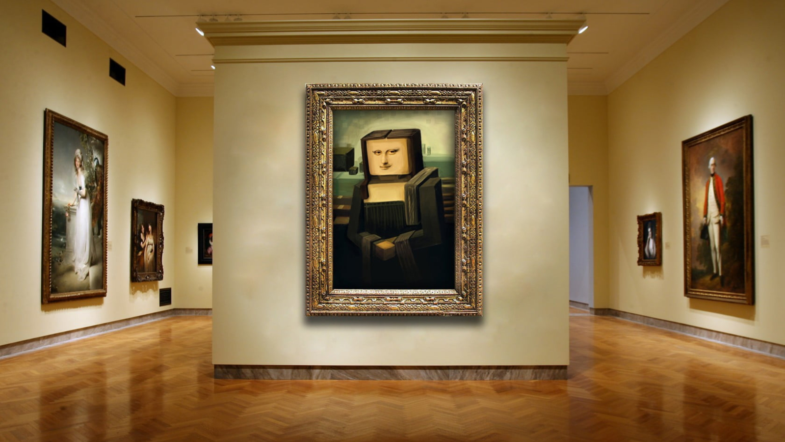Minecraft Mona Lisa - Original image