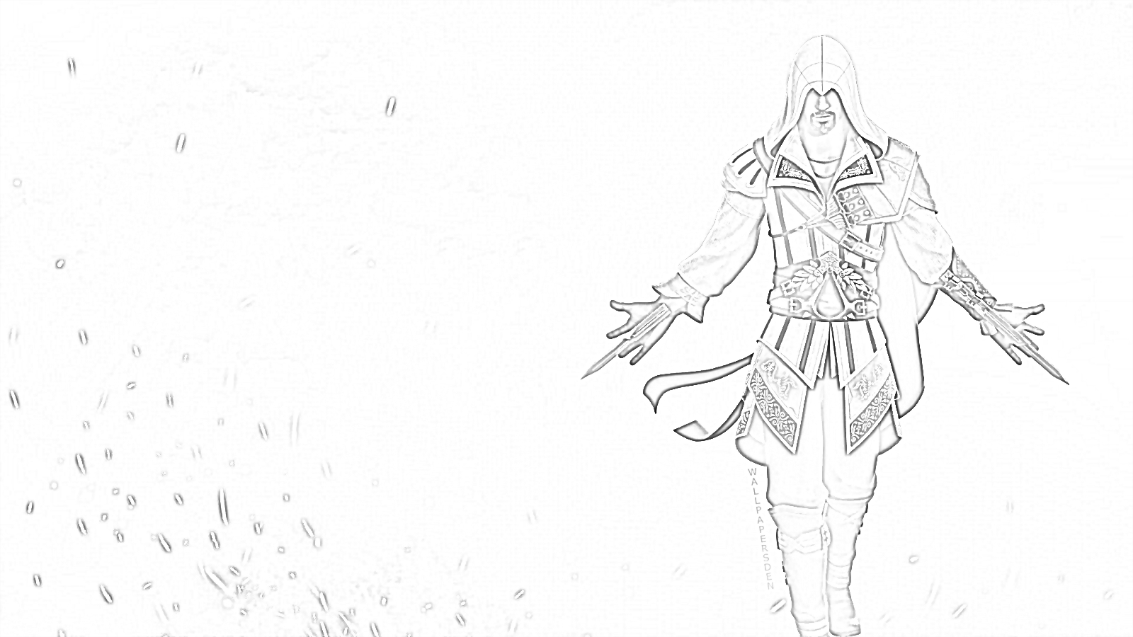 Fortnite Assassins Creed Skin - Coloring page