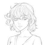 Anime Portrait Coloring Page