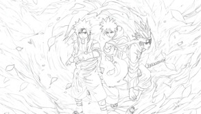 Sasuke Uchiha Naruto Coloring Page
