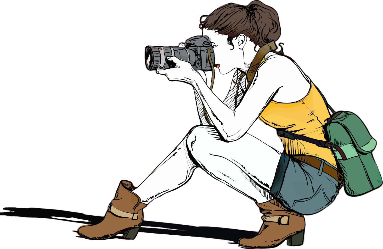 Girl Photographer - Original image
