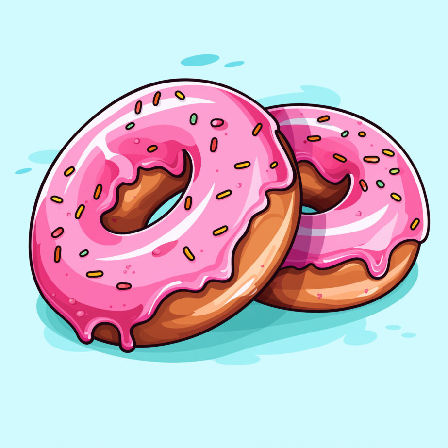 Delicious Donuts Coloring Page 2