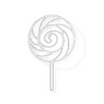 Sweet Lollipop Coloring Page