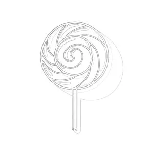 Sweet Lollipop Coloring Page