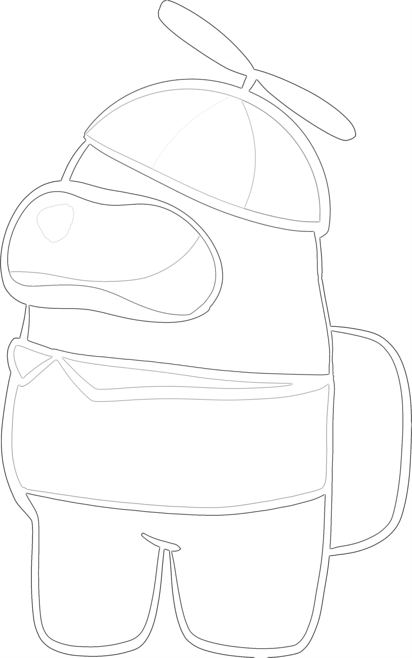 Propeller Hat - Coloring page