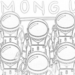 Among Us Show - Coloring page