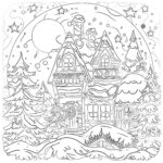 Adult Christmas Coloring Page