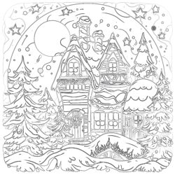 Adult Christmas - Printable Coloring page