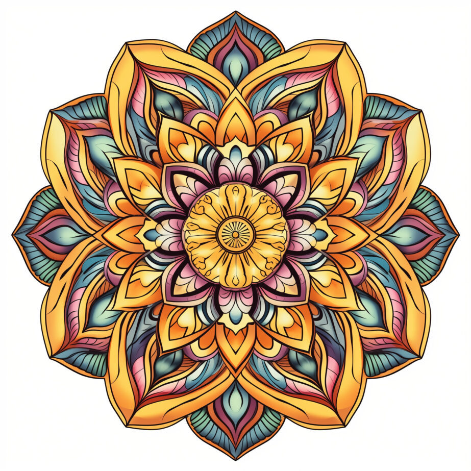 Adult Mandala Coloring PageImagen original