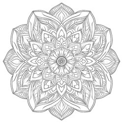 Adult Mandala - Printable Coloring page
