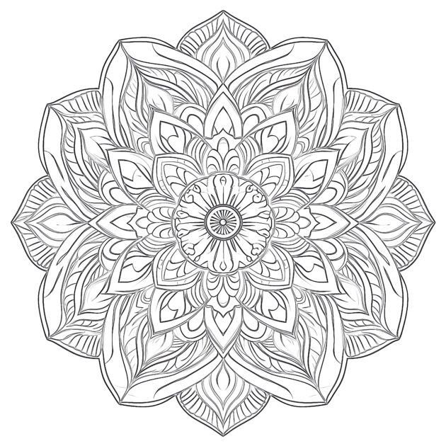 Online Coloring Adult Mandala Coloring Pages Mimi Panda