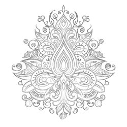 Adult Ornament - Printable Coloring page