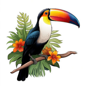 Adult Toucan Coloring Page 2Original image