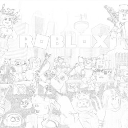 Roblox Characters - Coloring page