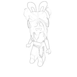 Roblox Skin Bunny - Coloring page
