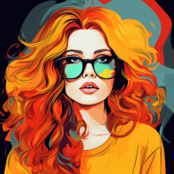 Girl With Glasses - Origin image
