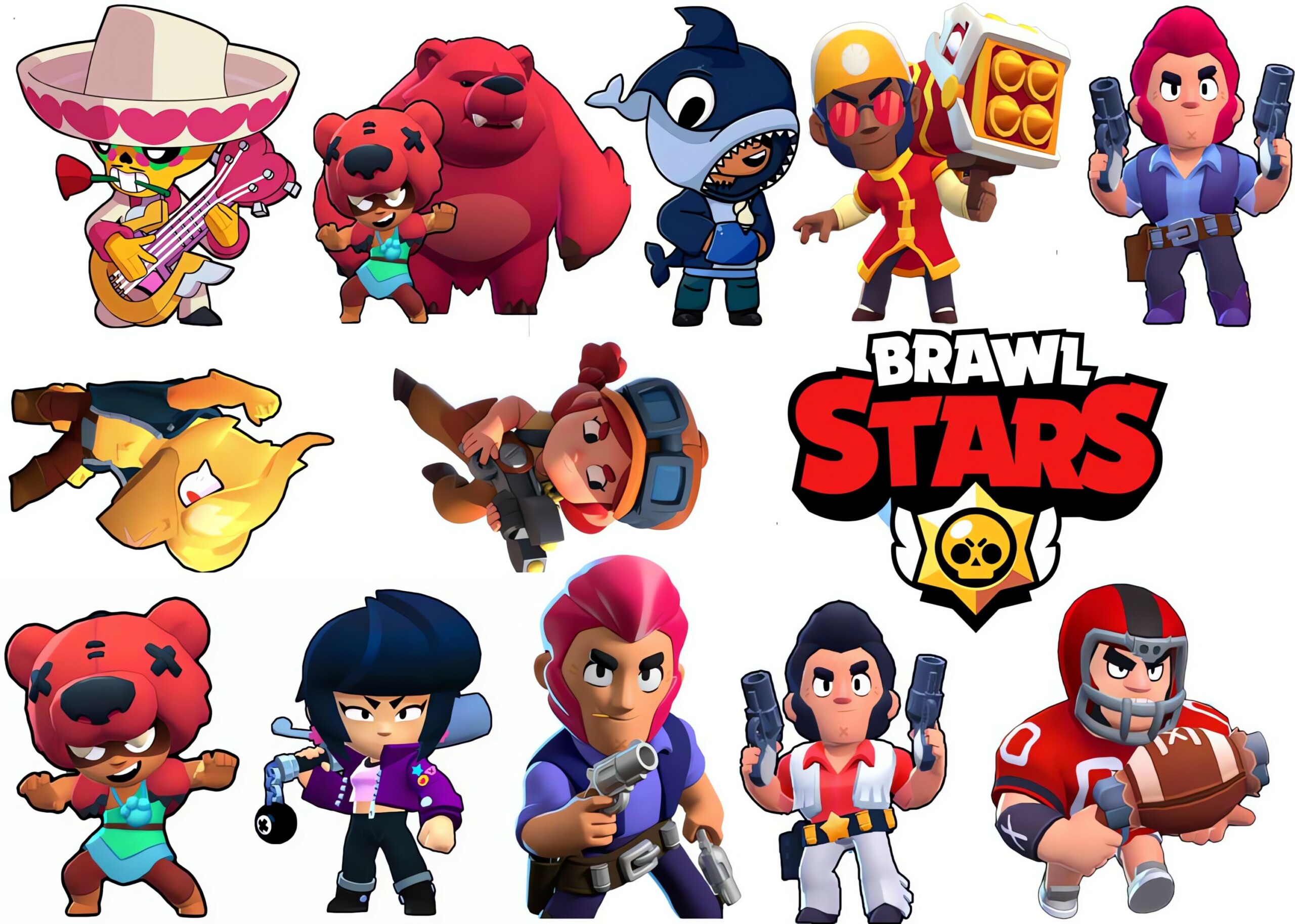 Какие есть персонажи в brawl stars