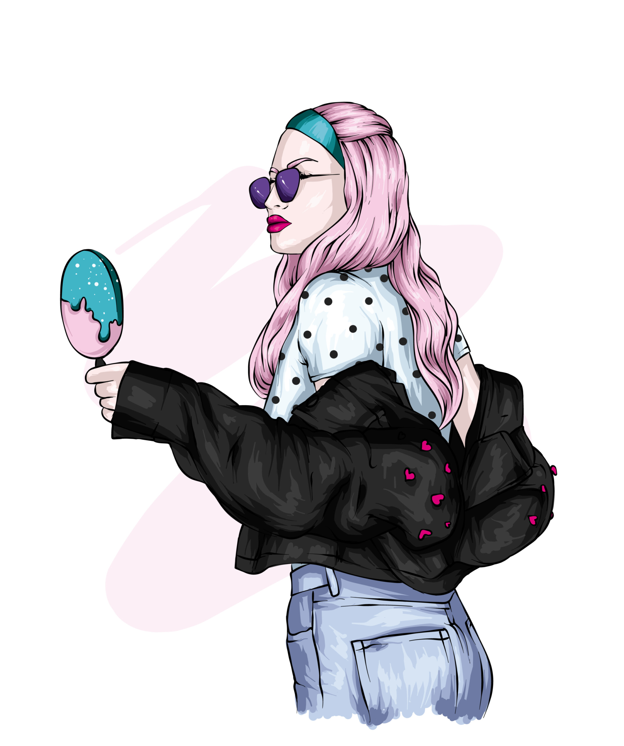 Girl with Ice Cream - Original image