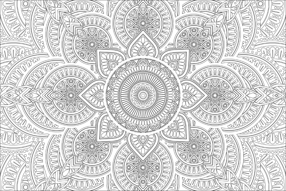Adult Mandala - Coloring page