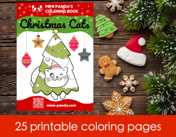 Christmas Cats Coloring pages