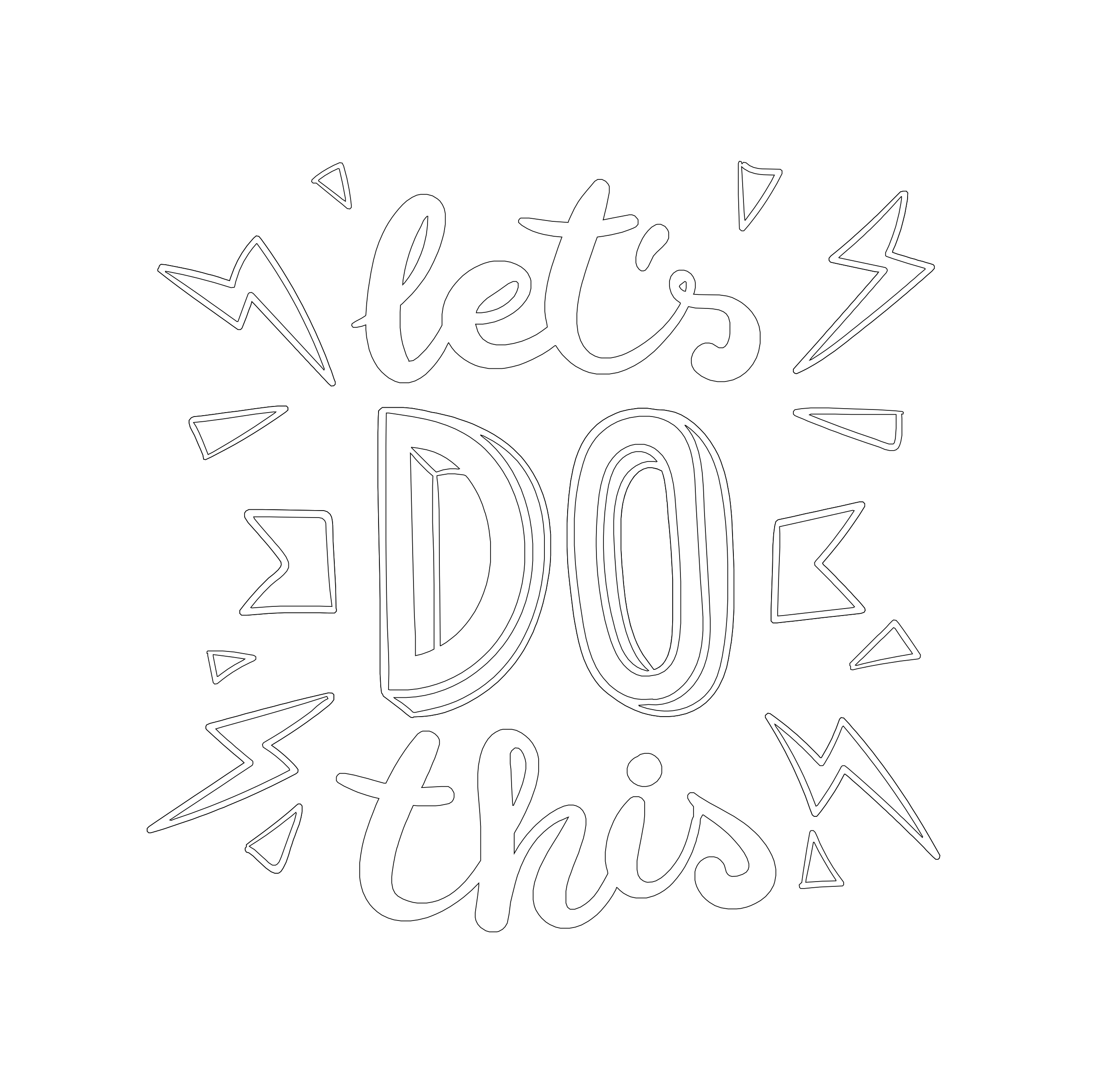 Lets Do This - Coloring page