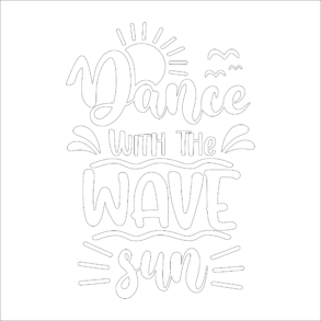 Dance With The Wave Sun - Coloring page