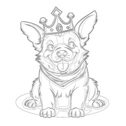 King of Cuteness - Printable Coloring page