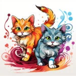 Verspielte Katzen Färbung Seite 2 2