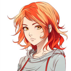 Young Woman Anime Style Character - Origin image