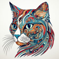 Zentangle Cat - Origin image