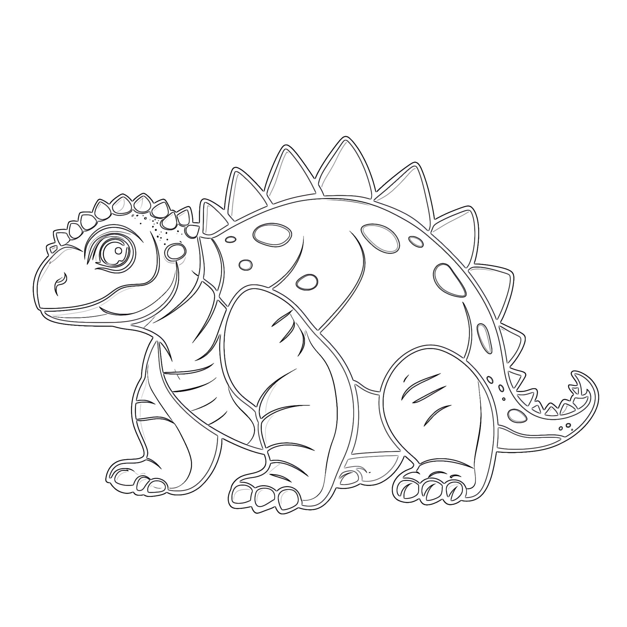Ankylosaurus Dinosaur Coloring - Ankylosaurus Dinosaur Coloring Page 2048x2048 