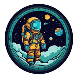 Astronaut Looks Out Of The Window - Origin image