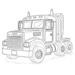 Big Truck Car Coloring Page