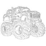 Biggest Monster Truck Coloring Page