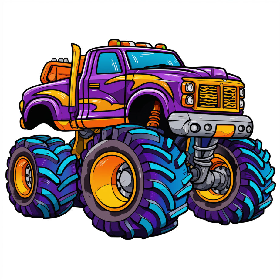Biggest Monster Truck Coloring Page 2