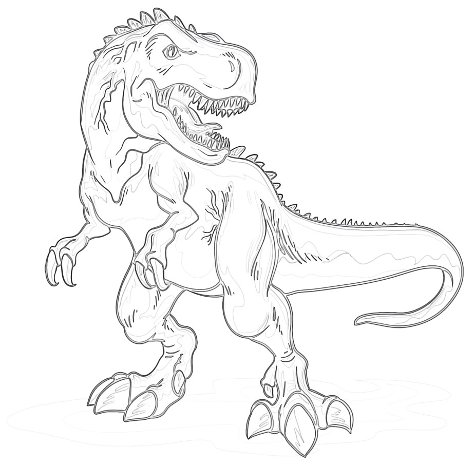 Tyrannosaurus Rex - Coloring page