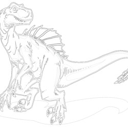 Lythronax dinosaur - Printable Coloring page