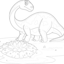 Dinosaurs - Printable Coloring page