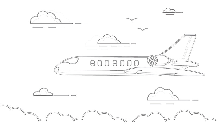 Passenger Airlines - Coloring page