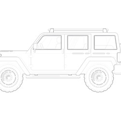Police car - Coloring page