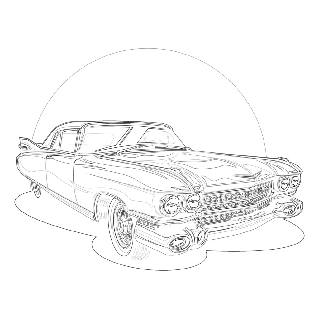 Car Coloring Pages For Free | Coloring Pages Mimi Panda