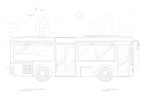 City Bus - Coloring page