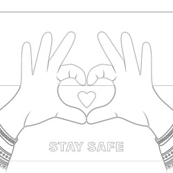 Pray For Ukraine Peace - Printable Coloring page