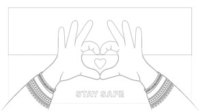 Pray For Ukraine Peace - Coloring page