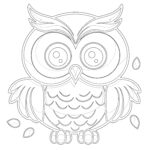 Cute Owl coloring page