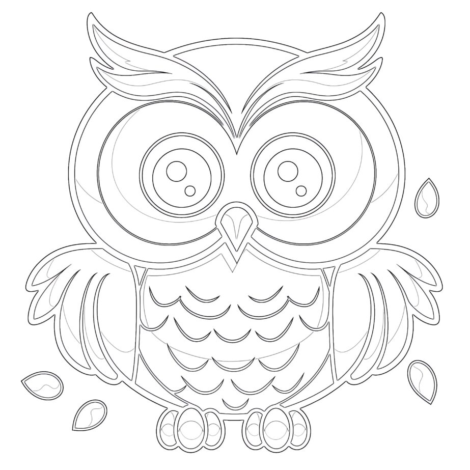 Cute Owl coloring page
