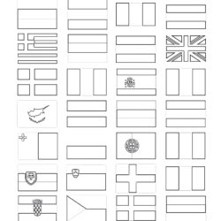 European Union Countries Flags - Printable Coloring page