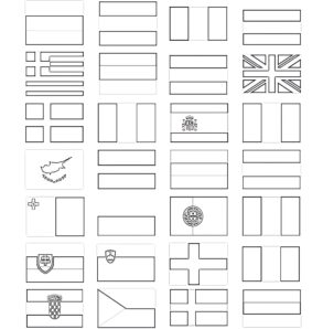 European Union Countries Flags Coloring Page | Coloring Pages Mimi Panda