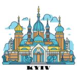 Flat Line Kiev Banner Coloring Page 2