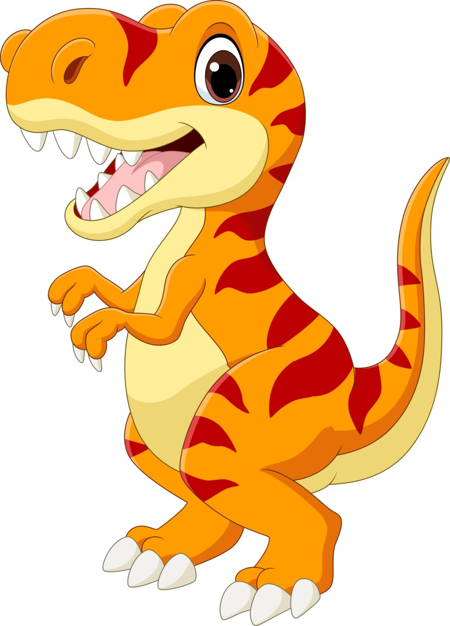 Cartoon Happy Tyrannosaurus - Original image